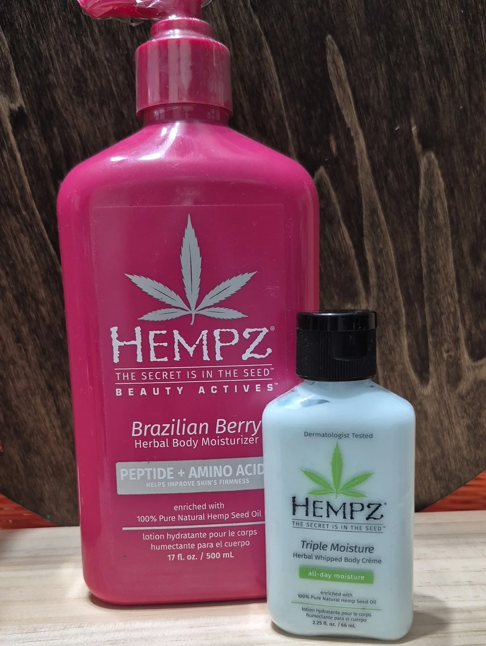 Hempz Pink Brazilian Berry Moisturizer Duo